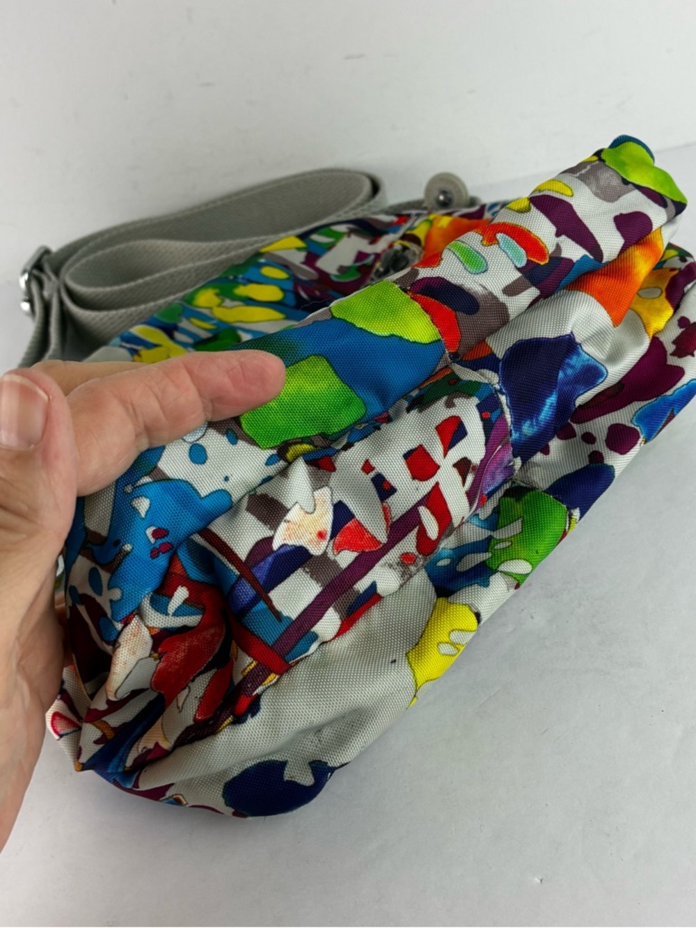 Kipling Keefe Crossbody Bag Multi Colored Abstract Pattern - Picture 3 of 8